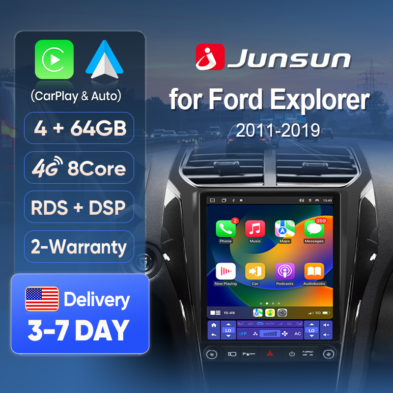 Korean Lifestyle In Hindi - Junsun Wireless CarPlay Screen for Ford