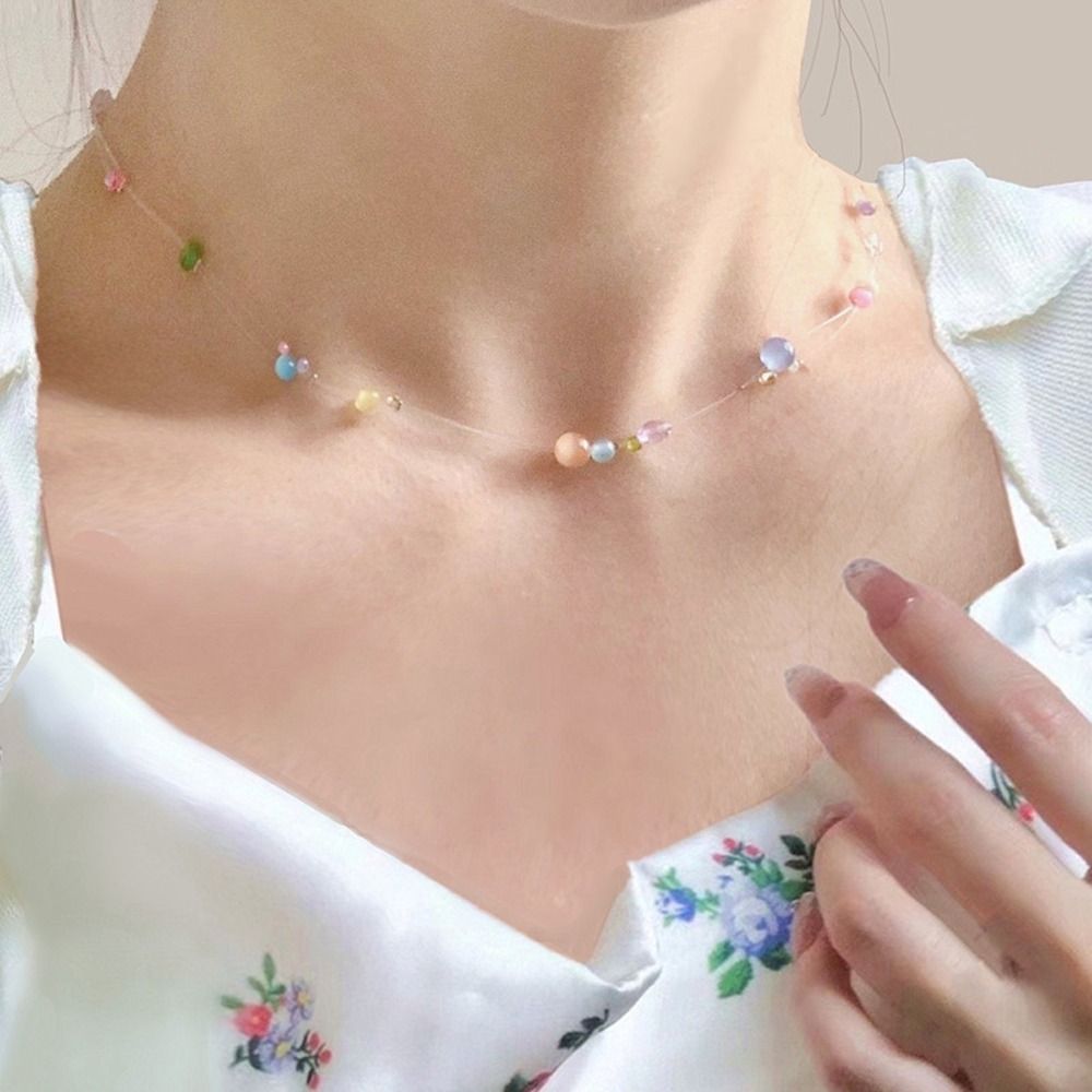 Korean Lifestyle Aesthetic - Trendy Alloy Korean Style Necklace Resin