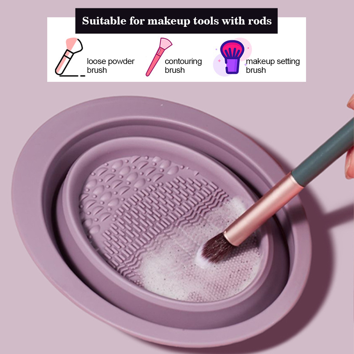 Silicone Makeup Brush Cleaning - Korean Lifestyle ulasan dan harga