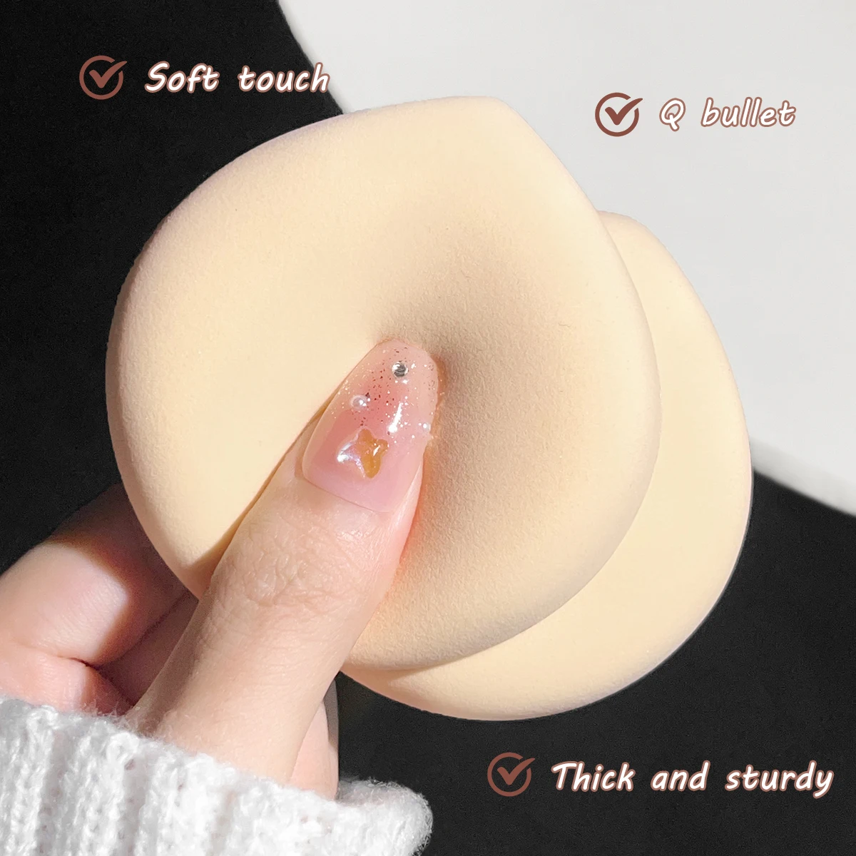 Dry and wet makeup puff sponge - Bb Cushion Korean ulasan dan harga