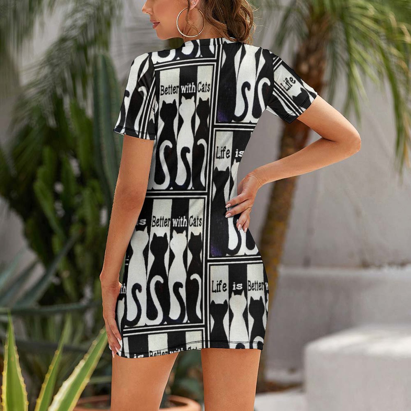 Life is Better with Cats Short - Korean Lifestyle Aesthetic ulasan dan harga