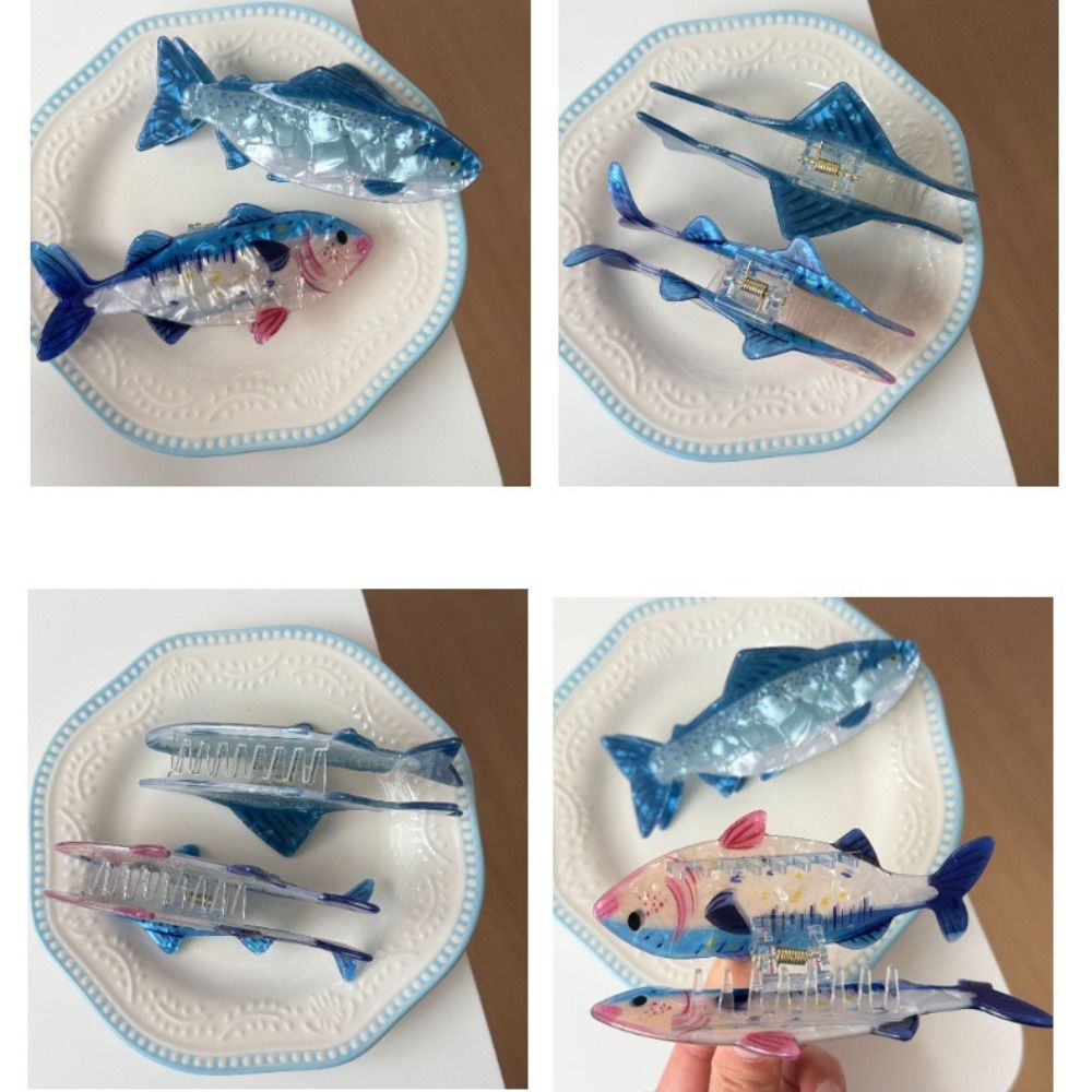 Hairpin Ocean Animal Hair Claw - Lifestyle Of Korean ulasan dan harga