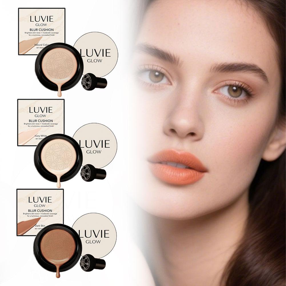LUVIE GLOW Mushroom Head Cushi - Bb Cushion Korean ulasan dan harga