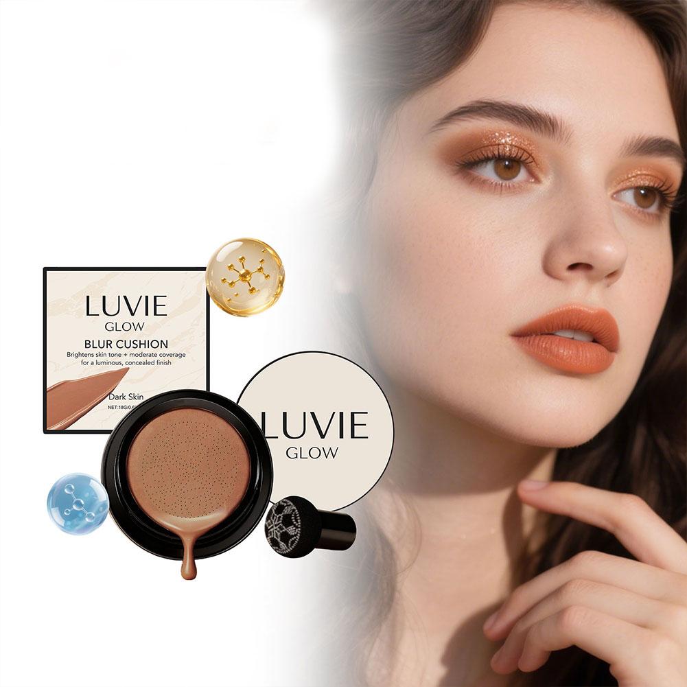 LUVIE GLOW Mushroom Head Cushi - Bb Cushion Korean ulasan dan harga