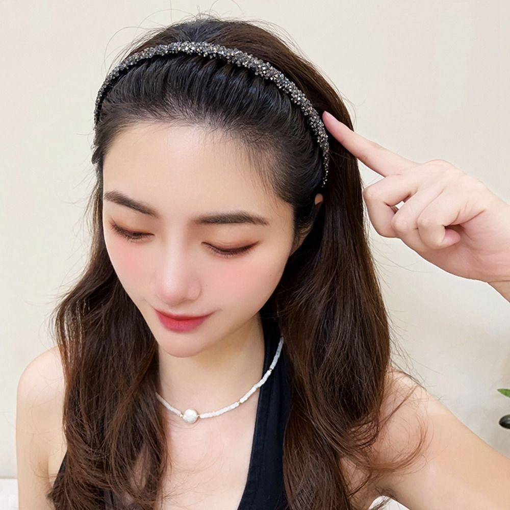 Plastic Rhinestone Headband Cu - Korean Lifestyle ulasan dan harga