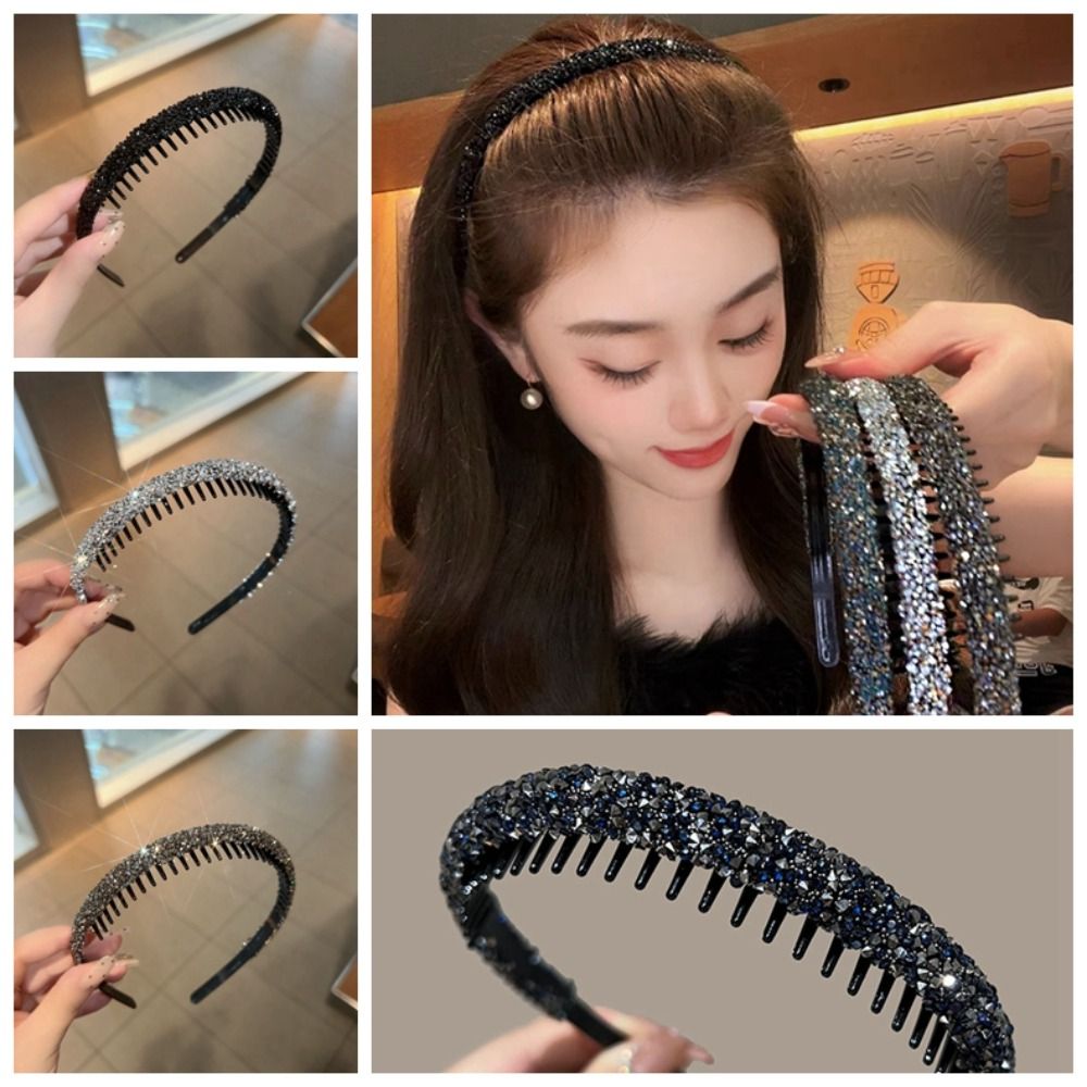 Plastic Rhinestone Headband Cu - Korean Lifestyle ulasan dan harga