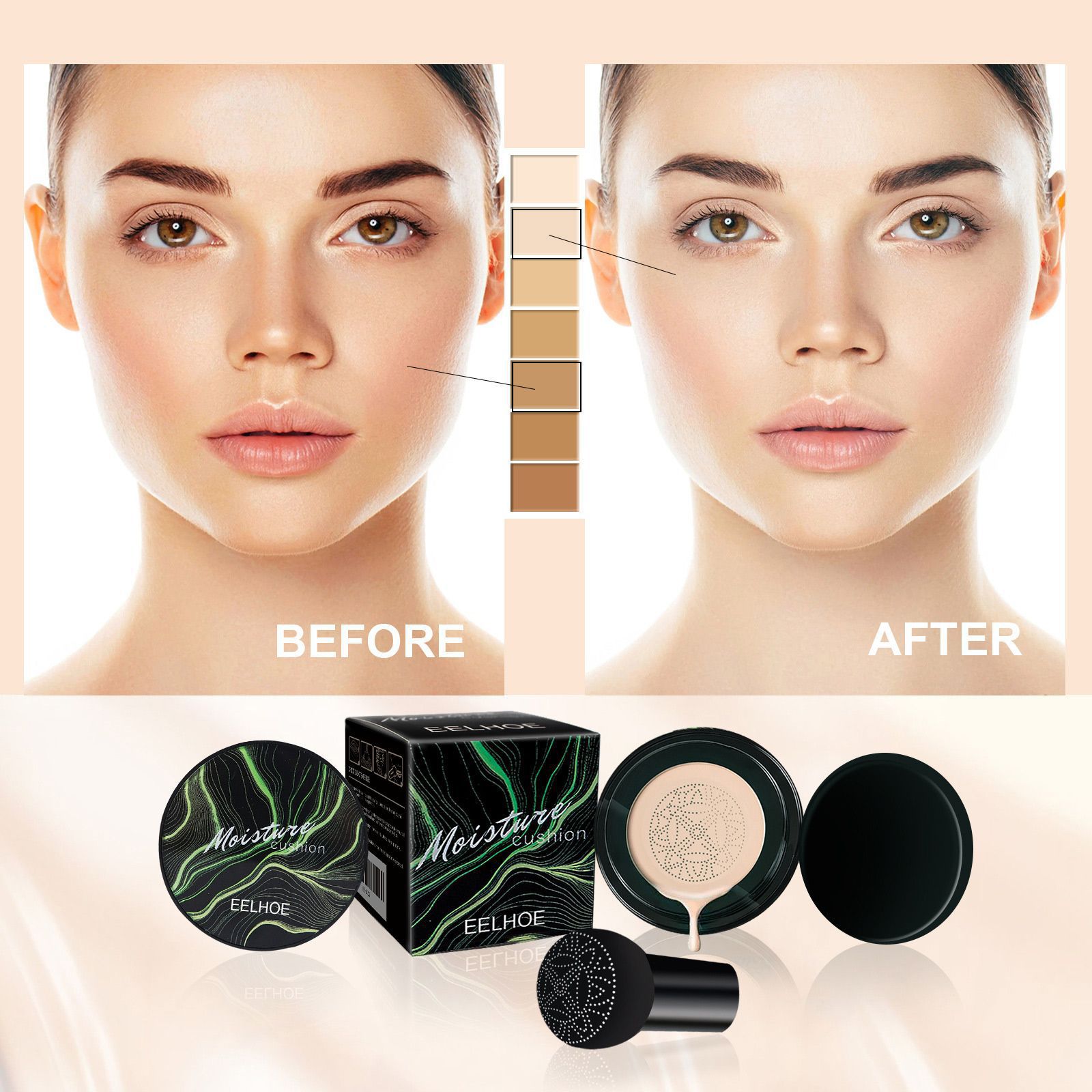 EELHOE Mushroom Head Air Cushi - Bb Cushion Korean ulasan dan harga
