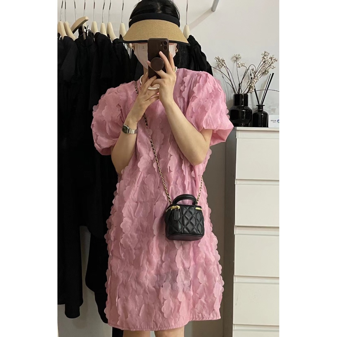 Floral Bubble Sleeve Dress Kor - Lifestyle Of Korean ulasan dan harga