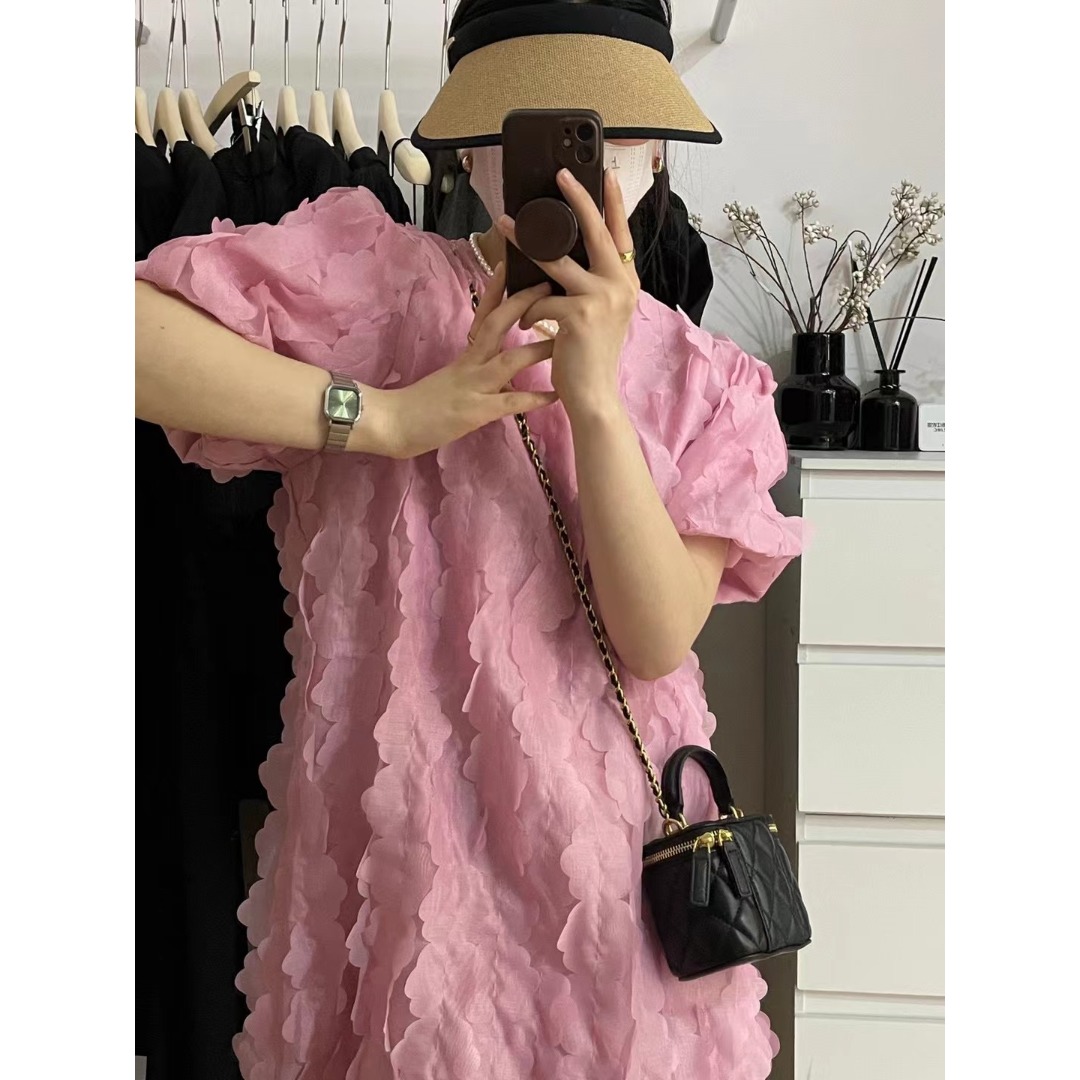 Floral Bubble Sleeve Dress Kor - Lifestyle Of Korean ulasan dan harga